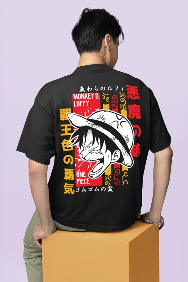 Gomu Gomu Red – Oversized Anime T-Shirt