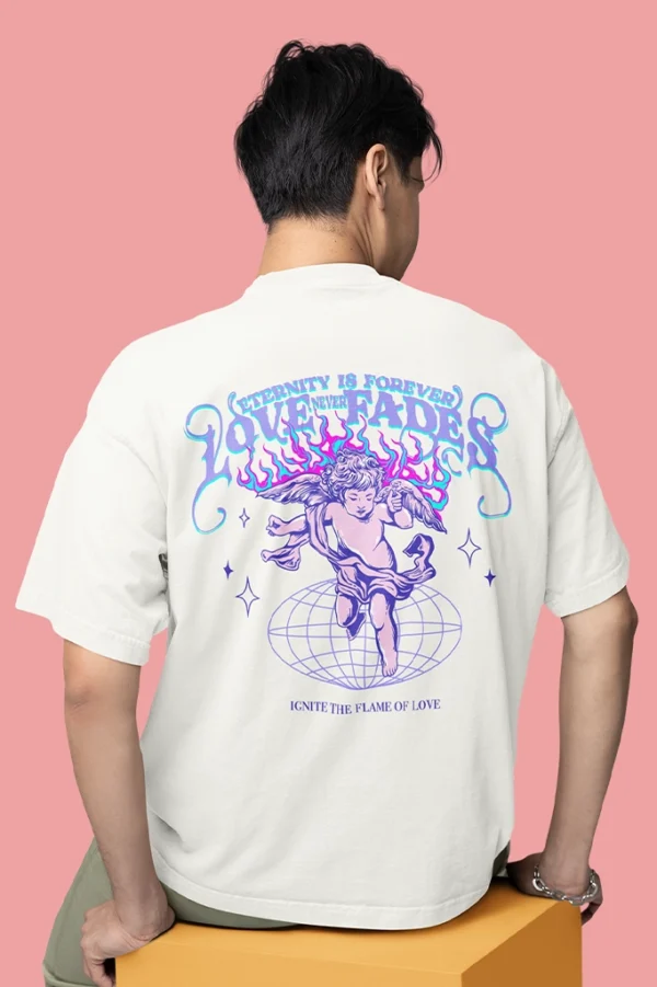 Eternity Cherub Cream – Oversized Graphic T-Shirt