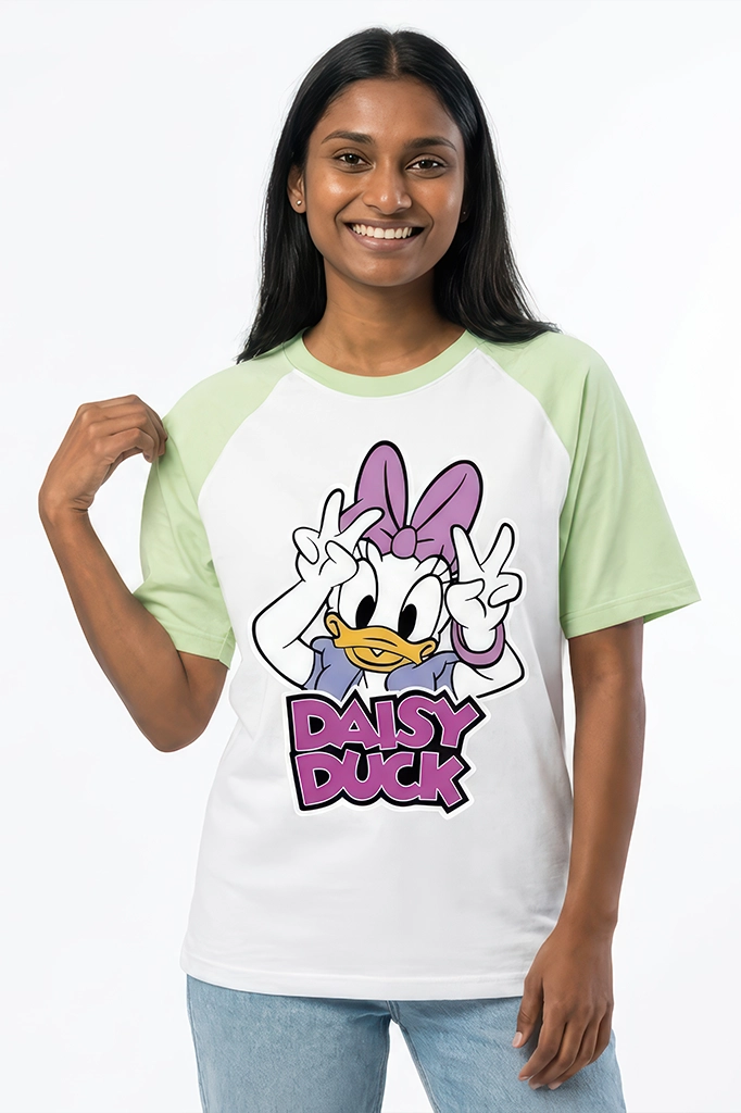 Daisy Duck Raglan T-Shirt – Pastel Green