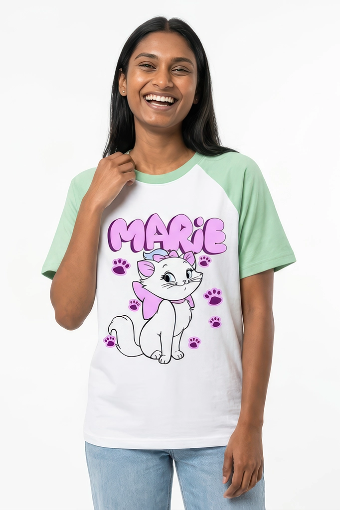 Marie Raglan T-Shirt – Pastel Green