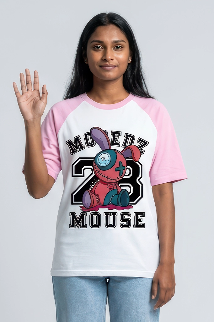 Scrump Raglan T-Shirt – Pastel Pink